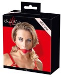Knebel silikonowy czerwony Bad Kitty 4 cm