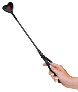 Mały czarno czerwony plon z końcówką serca Bad Kitty 45 cm