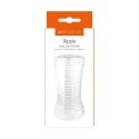 Masturbator falisty Me You Us Ripple przezroczysty 13 cm