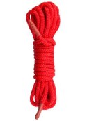 Czerwona nylonowa lina do bondage EasyToys 5m