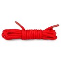 Czerwona nylonowa lina do bondage EasyToys 5m