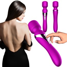 Stymulator silikonowy podwójny B Series Fox fioletowy USB