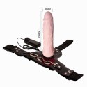 Realistyczny wibrujący strapon Baile Jessica 18 cm
