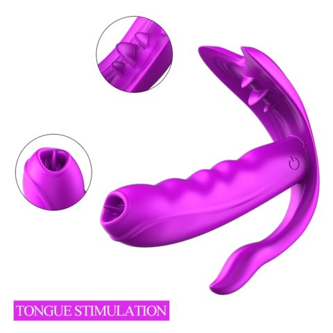 Stymulator silikonowy do majtek Fox USB 7 funkcji z ogrzewaniem