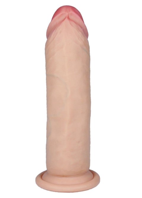 Dildo realistyczne z miękkiej cyberskóry 18 cm z przyssawką