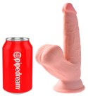 Dildo z cyberskóry King Cock Plus z kołyszącymi jądrami 19,5 cm