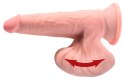 Dildo z cyberskóry King Cock Plus z kołyszącymi jądrami 19,5 cm