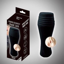 Duży masturbator pochwy Power Escorts Rapid Jack Sue czarny 20 cm