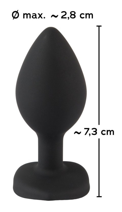 Korek analny silikonowy z sercem You2Toys 7,3 cm