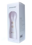 Pulsujący wibrujący masturbator B Series Fox biały USB