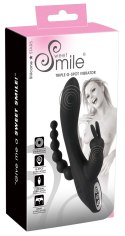 Wibrator króliczek Sweet Smile potrójny USB 20,8 cm