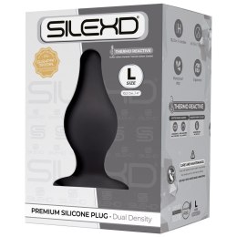 Korek analny silikonowy Silexd Model 2 L czarny 10 cm