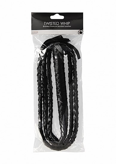 Bicz pleciony Ouch Twisted Whip czarny