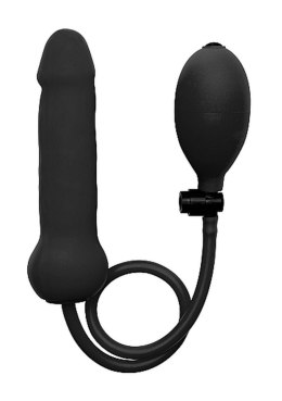 Dildo nadmuchiwane silikonowe Ouch realistyczne czarne 16 cm