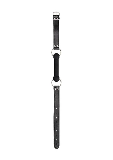 Knebel bitowy silikonowy Ouch czarny 12,5 cm