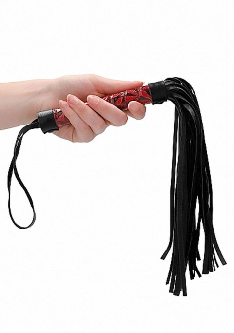Luksusowy bicz Ouch bordowy 38,5 cm