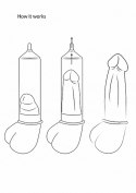 Pompka do penisa Pumped Deluxe Beginner czarny 23 cm