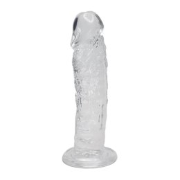 Dildo żelowe realistyczne Alive Empire przezroczyste 19 cm