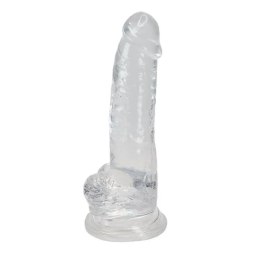 Dildo żelowe realistyczne Torrent Alive przezroczyste 20,6 cm
