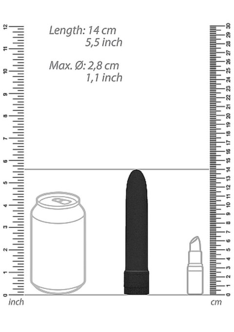 Wibrator biodegradowalny Natural Pleasure czarny 14 cm