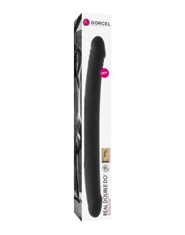 Podwójne dildo silikonowe realistyczne Dorcel czarny 42 cm