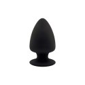 Korek analny silikonowy Silexd Model 1 XS czarny 8 cm