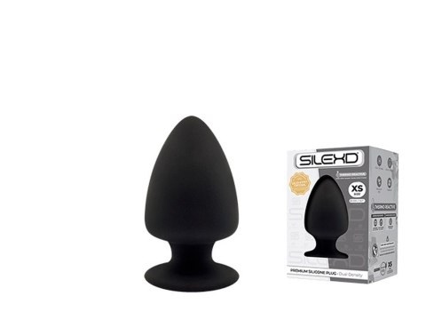 Korek analny silikonowy Silexd Model 1 XS czarny 8 cm