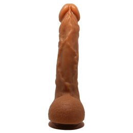 Dildo realistyczne zakrzywione Baile Jason z przyssawką jasnobrązowe