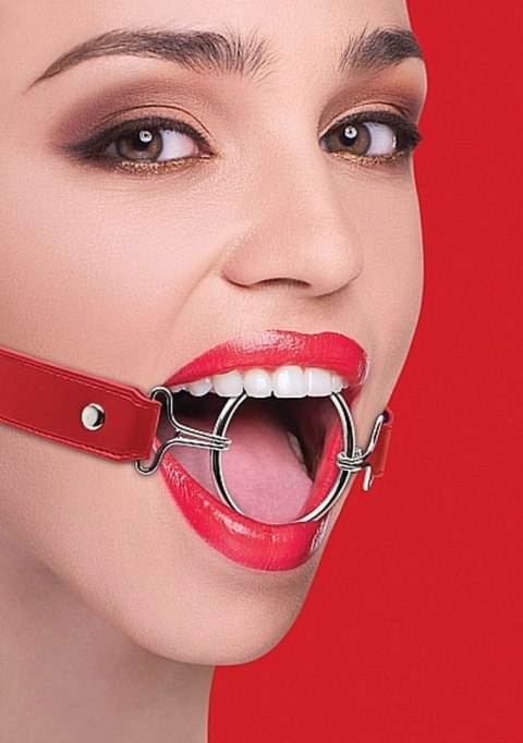 Knebel ring gag Ouch XL czerwony