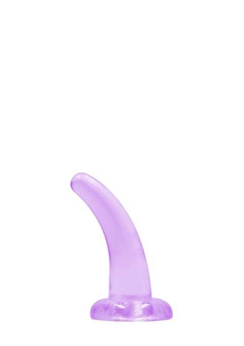 Dildo z przyssawką RealRock Crystal Clear przezroczyste 11 cm