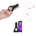 Pierścień erekcyjny Magic Motion Rise z aplikacją czarny