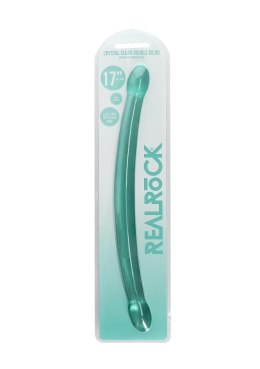 Podwójne dildo przezroczyste RealRock Crystal Clear 42 cm