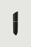 Mini wibrator Adrien Lastic Rocket czarny silikonowy USB 9 cm