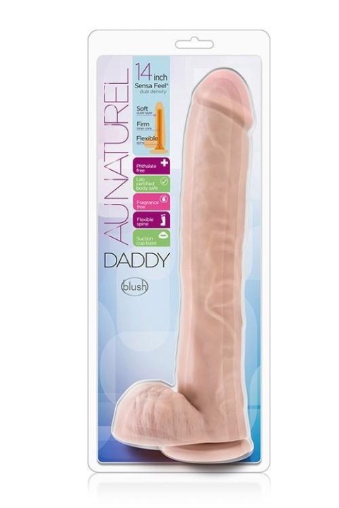 Wibrator gigant Au Naturel Daddy Blush 35 cm TPE