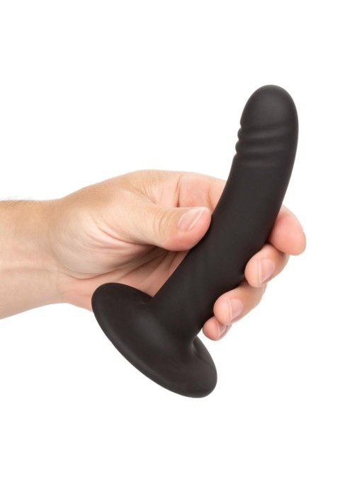 Dildo analne silikonowe Boundless prążkowane czarne 15 cm