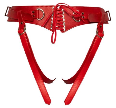 Uprząż strap-on Bad Kitty czerwona S-L