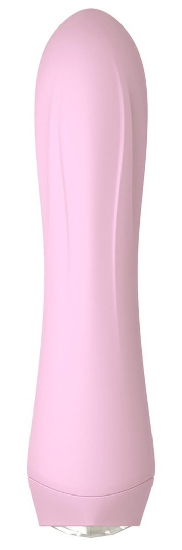 Mini wibrator Cuties Rose silikonowy różowy USB 14 cm