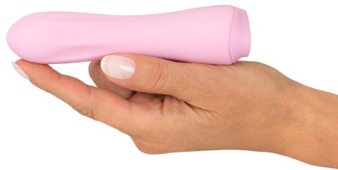 Mini wibrator Cuties Rose silikonowy różowy USB 14 cm