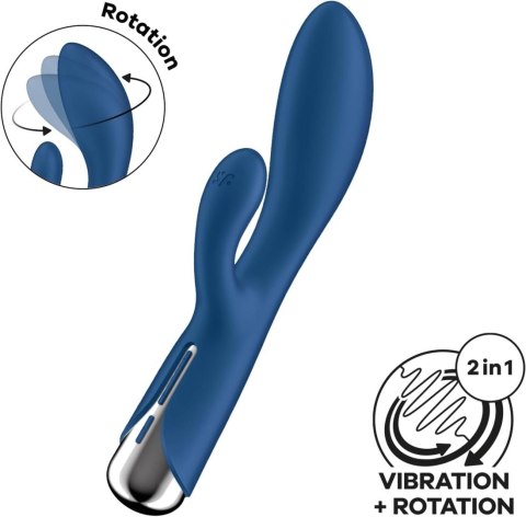 Satisfyer Wirujący Królik 1 Niebieski