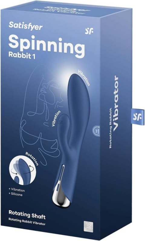 Satisfyer Wirujący Królik 1 Niebieski