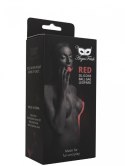 Knebel kulkowy silikonowy Argus czerwony panterka 4 cm