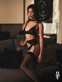 Biustonosz koronkowy Donarella Obsessive czarny M/L