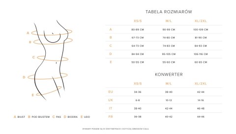 Biustonosz koronkowy Donarella Obsessive czarny M/L