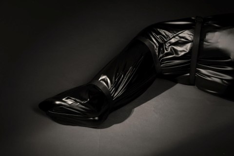 Body bag BDSM z nylonowymi paskami Ouch! czarny