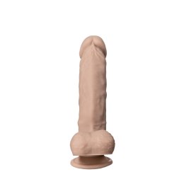 Dildo realistyczne Silexd Real Skin Model 1 z jajkami 23 cm jasne