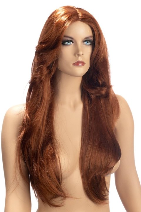 Peruka Rihana długa czerwona World Wigs