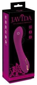 Wibrator Javida nadmuchiwany do punktu G USB 21 cm