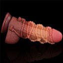 Dildo dwuwarstwowe Lovetoy silikonowe 24 cm