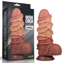 Dildo dwuwarstwowe Lovetoy silikonowe 24 cm