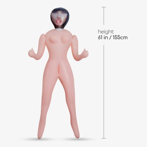 Lalka dmuchana Crushious Nicole pielęgniarka 155 cm z masturbatorem